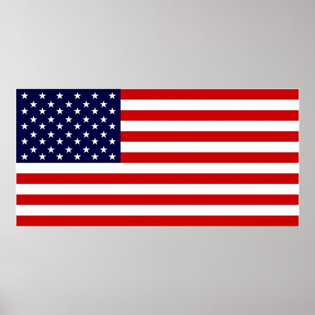 USA Flag Poster (Front)