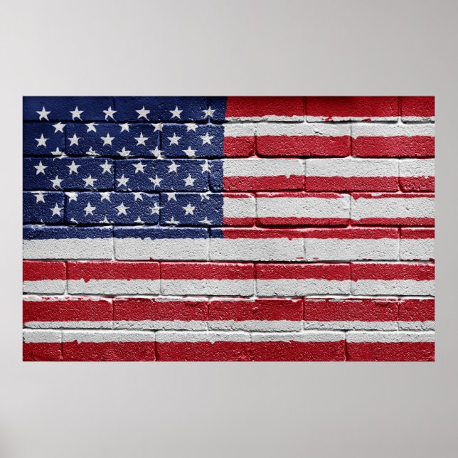 USA Flag Poster (Front)