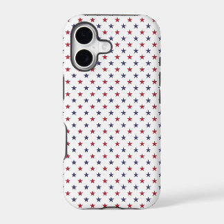 USA Flag Red and Flag Blue Stars iPhone 17 Case