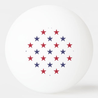 USA Flag Red and Flag Blue Stars Ping-Pong Ball