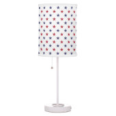 USA Flag Red and Flag Blue Stars Table Lamp (Right)