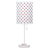 USA Flag Red and Flag Blue Stars Table Lamp (Left)