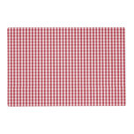 USA Flag Red and White Gingham Checked Placemat