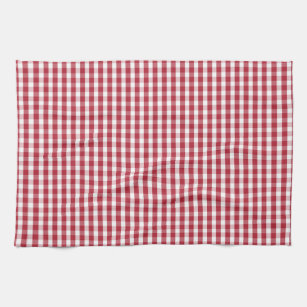 red and white checkered dish towels