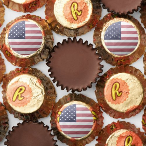 USA flag Red White Blue America Geometric Mesh Reeses Peanut Butter Cups