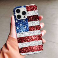 USA flag red white blue sparkles glitters