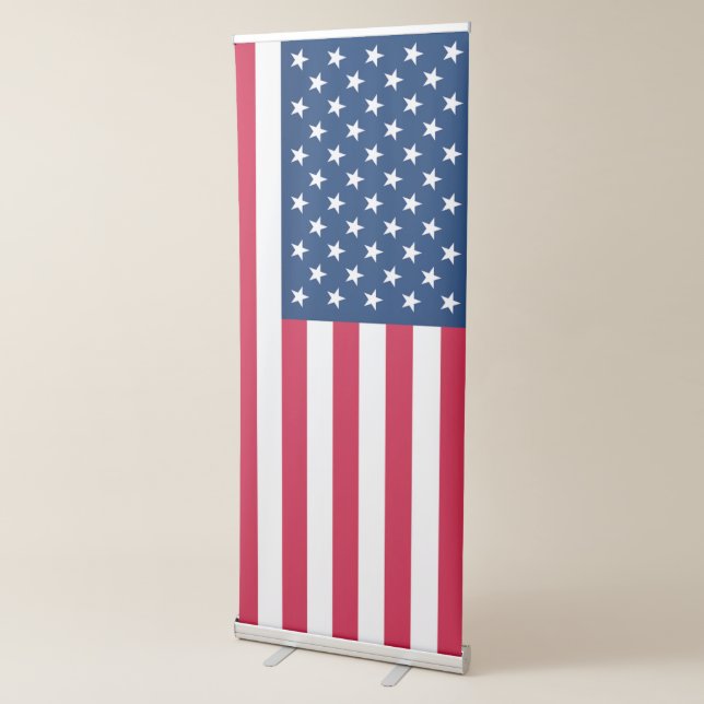 USA Flag Retractable Banner (3/4)