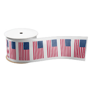 USA Flag Ribbon Patriotic American Flags
