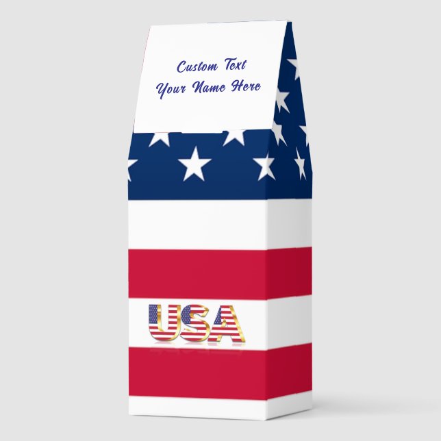 USA Flag Roasted Coffee Custom Text Patriotic Gift (Back)