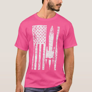 Usa Flag Rocket Patriotic Astronomer Gift Astronom T-Shirt