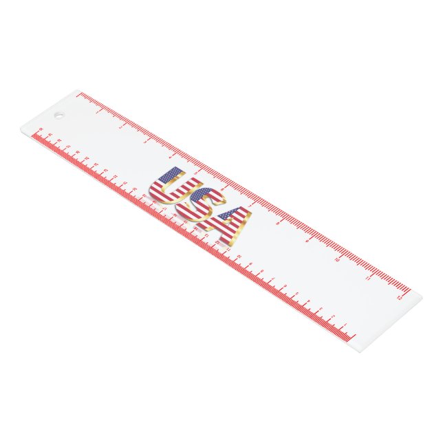 USA Flag Ruler (Angled)