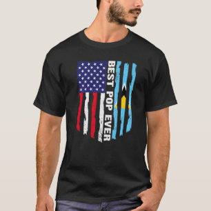 Usa Flag & Saint Lucia Flag Best Pop Ever T-Shirt