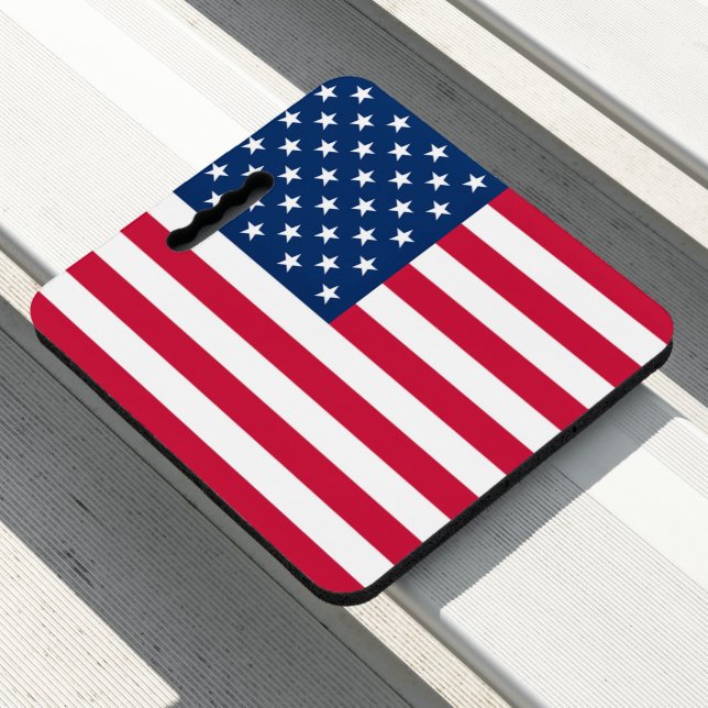 USA Flag Seat Cushion United States of America (In Situ)