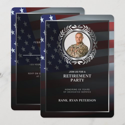 USA Flag | Silver Laurel Leaf | Luxury Retirement