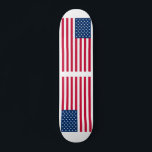USA Flag Skateboard United States of America<br><div class="desc">USA - United States of America - Flag - Patriotic - Independence Day - July 4th - Customizable - Choose / Add Your Unique Text / Color / Image - Make Your Special Gift - Resize and move or remove and add elements / image with customization tool. You can also...</div>