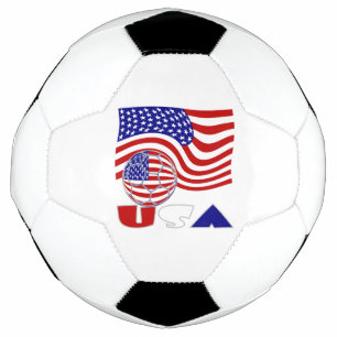 USA Flag Soccer Ball