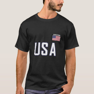 USA Flag Soccer Team Cool Futbol Equipment Men Wom T-Shirt