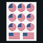 USA Flag Stars and Stripes 4th of July Party Temporary Tattoos<br><div class="desc">USA Flag Stars and Stripes 4th of July Party Patriotic Celebration</div>