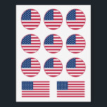USA Flag Stars and Stripes 4th of July Party Temporary Tattoos<br><div class="desc">USA Flag Stars and Stripes 4th of July Party Patriotic Celebration</div>