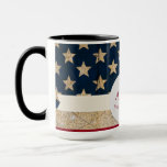 Usa Flag Stars And Stripes Monogram Mug at Zazzle