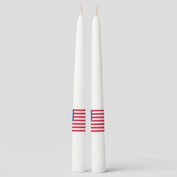 Usa Flag Stars And Stripes Taper Candle by GreenOptix at Zazzle