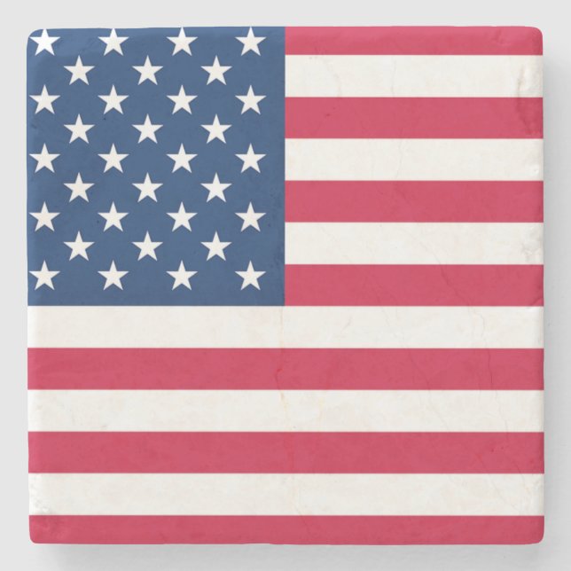 USA Flag Stone Coaster (Front)