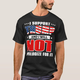 USA Flag Support Trump T-Shirt
