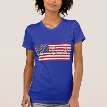 Usa Flag T Shirt by usadesignstore at Zazzle