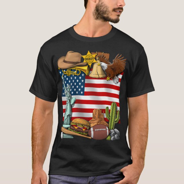 USA Flag T-Shirt (Front)