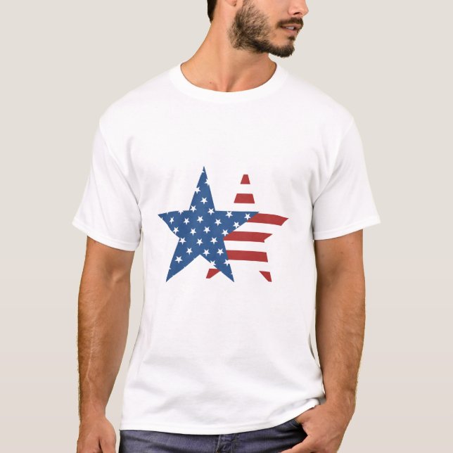 USA Flag  T-Shirt (Front)