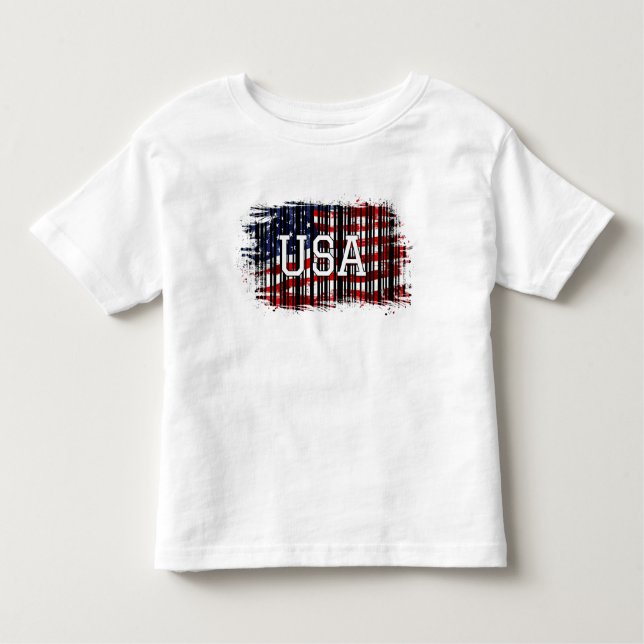 USA Flag T-Shirt Design  (Front)