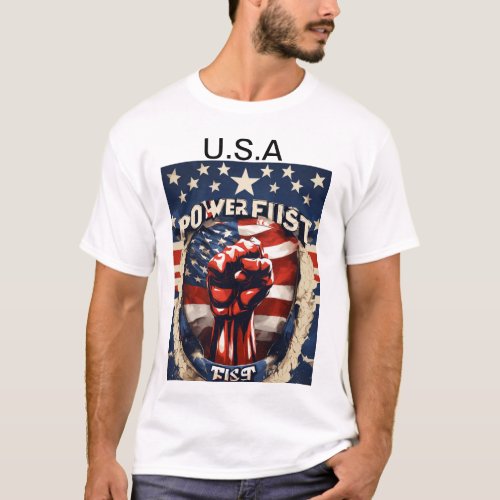 Usa Flag T_Shirt style design customer print Ameri