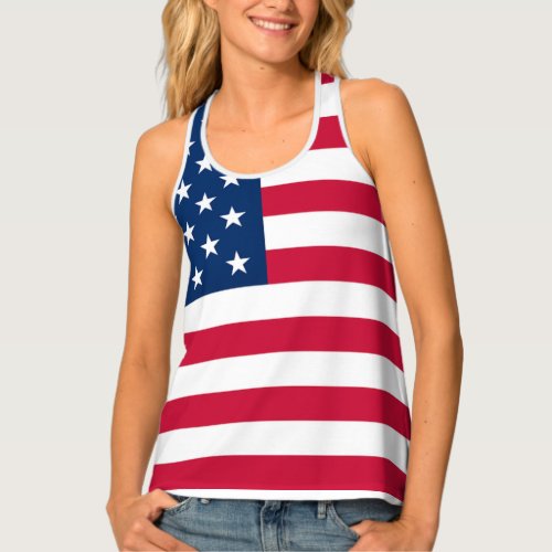 USA Flag Tank Top United States of America