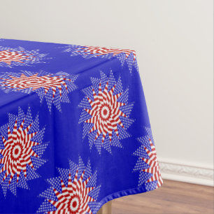 USA FLAG-TEABAG FOLDING S12B-52x70 TABLECLOTH
