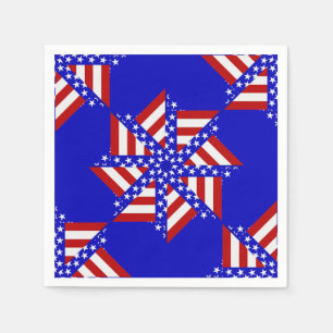 USA Flag Teabag Folding s14B-PAPER NAPKINS