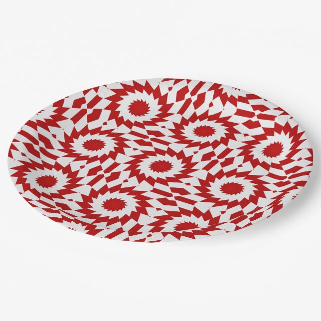 USA Flag-Teabag Folding S5-PAPER PARTY PLATES (Angled)