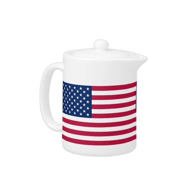 USA Flag Teapot (Left)