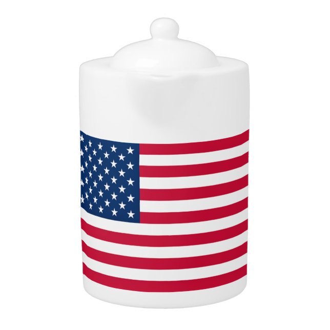 USA Flag Teapot United States of America (Front)