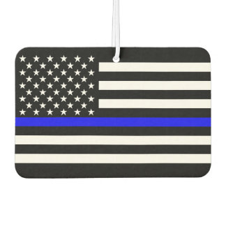 USA Flag The Thin Blue Line Theme Air Freshener