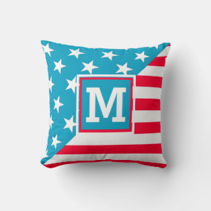 USA Flag Throw Pillow