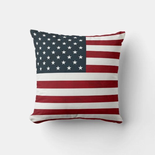 USA flag Throw Pillow