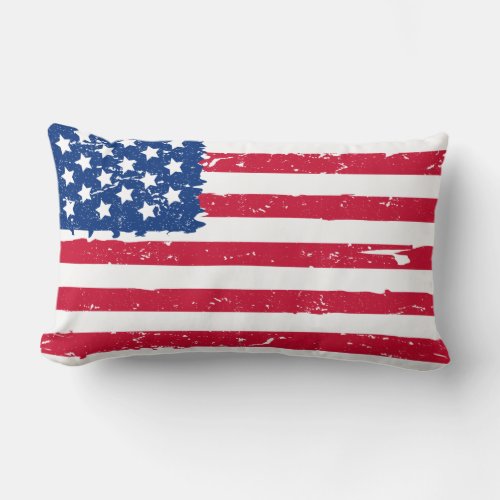 USA Flag Throw Pillow