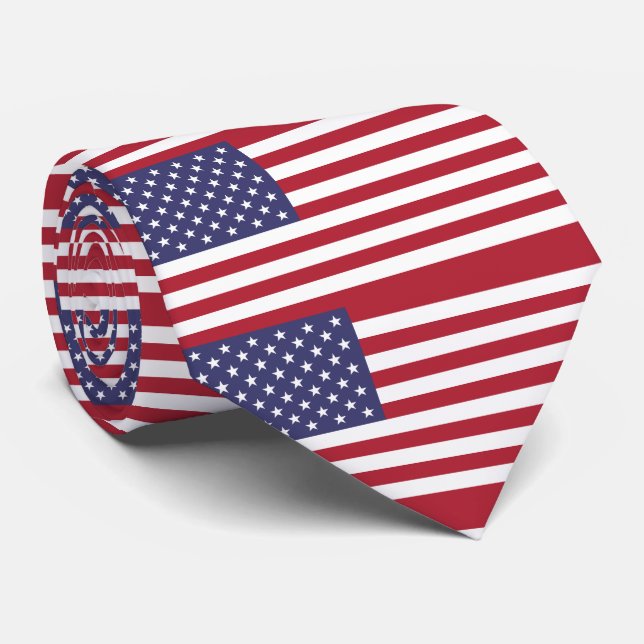 USA Flag Tie (Rolled)