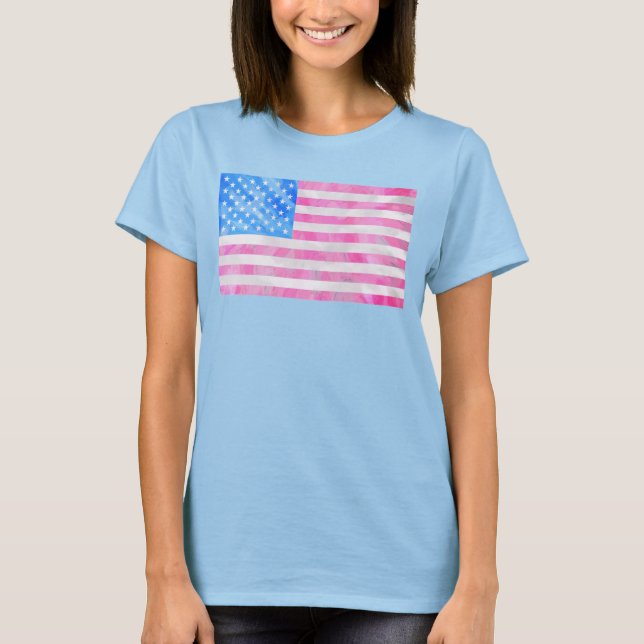 USA Flag Tie-Dye T-Shirt (Front)