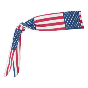 USA Flag Tie Headband - Patriotic