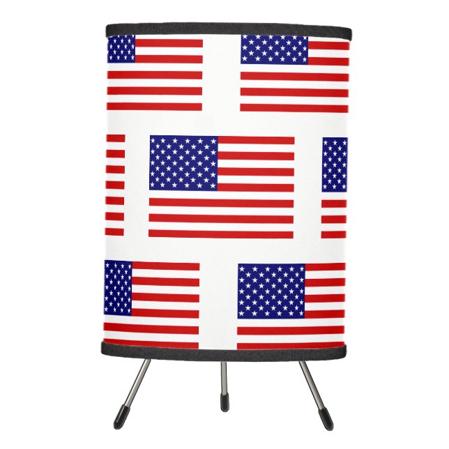 USA Flag tlt Tripod Lamp (Front)