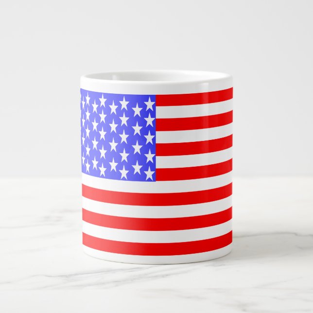USA Flag Totally Printed Giant Coffee Mug (Front)
