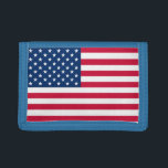 USA Flag Trifold Wallet American Patriotic<br><div class="desc">USA Flag Wallets - United States of America - Flag - Patriotic - independence day - July 4th - Customizable - Choose / Add Your Unique Text / Color / Image - Make Your Special Gift - Resize and move or remove and add elements / image with customization tool. You...</div>