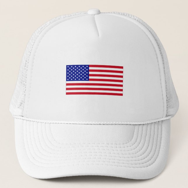 USA Flag Trucker Hat (Front)