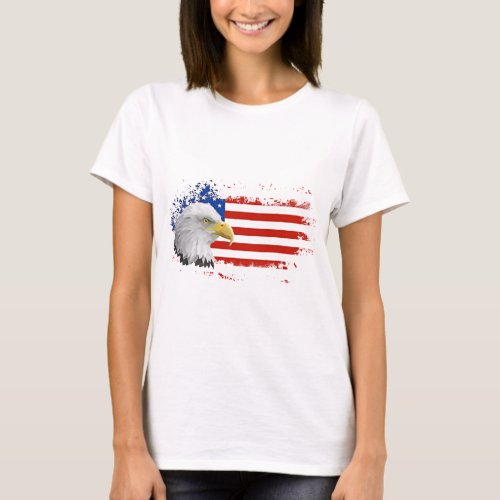 USA Flag Tshirt Funny American Eagle Graphic tees